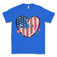 True Royal usa heart Classic Tee - MaliasSmallBusiness