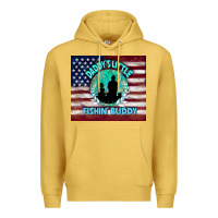 Antique Gold daddy's little fishin buddy Premium Hoodie - TumblerDesignByShophia