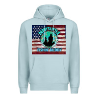 Blue Mist daddy's little fishin buddy Premium Hoodie - TumblerDesignByShophia