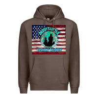 Coffee daddy's little fishin buddy Premium Hoodie - TumblerDesignByShophia