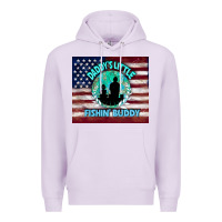 Lilac daddy's little fishin buddy Premium Hoodie - TumblerDesignByShophia