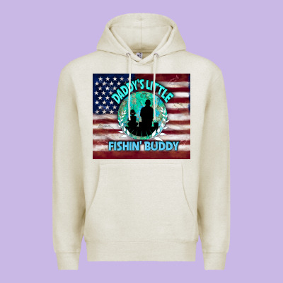 Daddy's Little Fishin Buddy Premium Hoodie Designed By Tumblerdesignbyshophia
