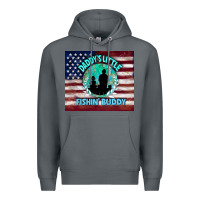 Rock daddy's little fishin buddy Premium Hoodie - TumblerDesignByShophia
