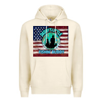 Tofu daddy's little fishin buddy Premium Hoodie - TumblerDesignByShophia
