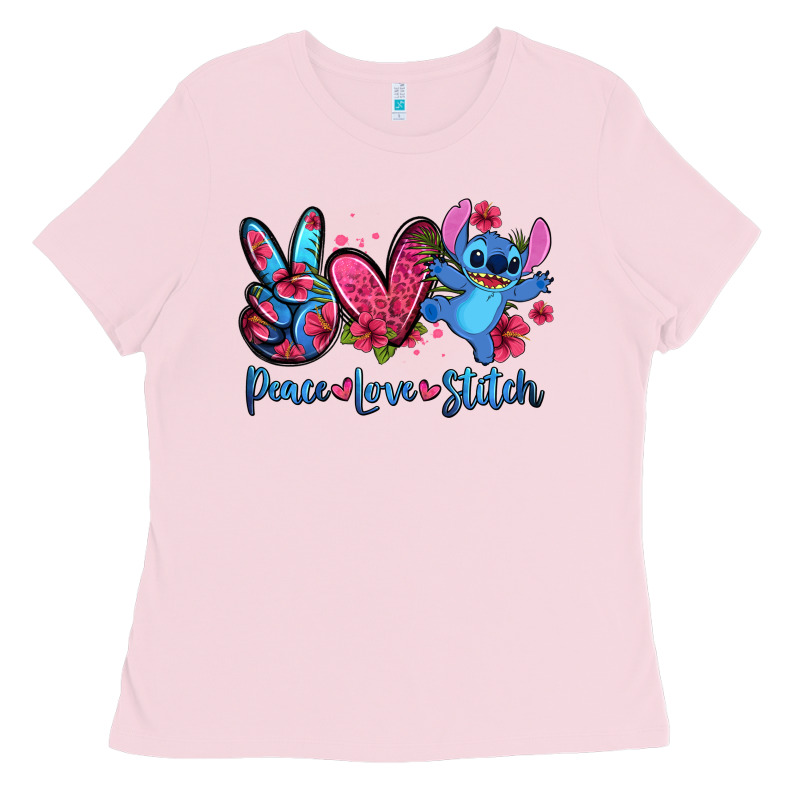 Peace Love Stitch Ladies Tee by Zillion Design Studio | Teevron