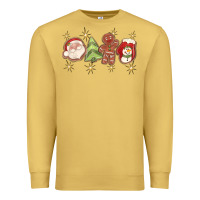 Antique Gold Christmas gingerbread cookies Premium Sweatshirt - texasbilliewilder