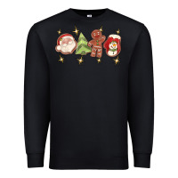 Black Christmas gingerbread cookies Premium Sweatshirt - texasbilliewilder