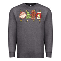 Charcoal Heather Christmas gingerbread cookies Premium Sweatshirt - texasbilliewilder