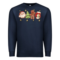 Navy Christmas gingerbread cookies Premium Sweatshirt - texasbilliewilder
