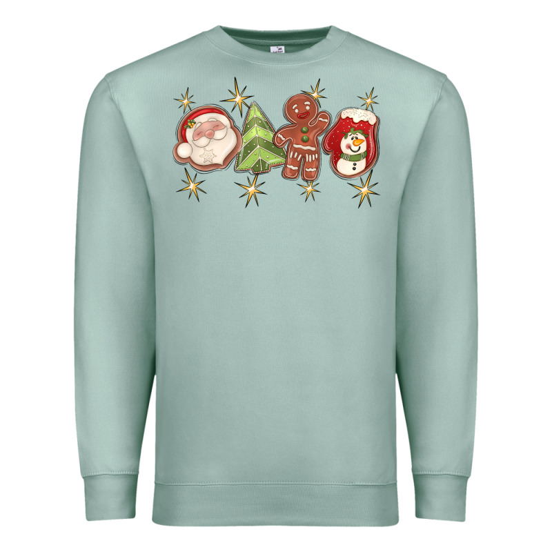 Christmas Gingerbread Cookies Premium Sweatshirt by texasbilliewilder | Teevron