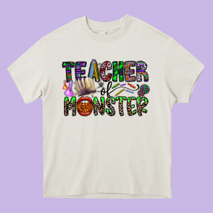 Teacher Of Monster Heavy Core Tee Designed By Cowhidedigitalart