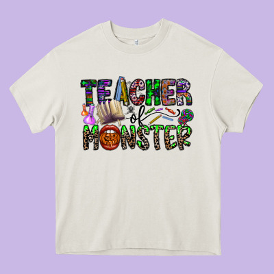 Teacher Of Monster Heavy Core Tee Designed By Cowhidedigitalart