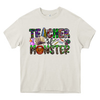 Cream teacher of monster Heavy Core Tee - CowhideDigitalArt