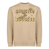Mushroom addicted to success Heavyweight Sweatshirt - MaliasSmallBusiness