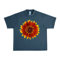 Midnight Navy little becka sunflower Urban Heavy Tee - LillyAllenDesigns