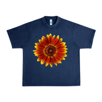 Navy little becka sunflower Urban Heavy Tee - LillyAllenDesigns