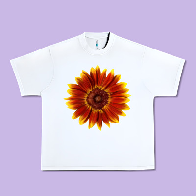 Little Becka Sunflower Urban Heavy Tee Designed By Lillyallendesigns
