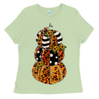 Matcha leopard pumpkin polka dot sunflower Ladies Tee - JahusDesignShop