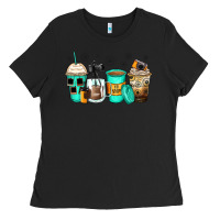 Black photography coffee cups Ladies Tee - Zillion Design Studio