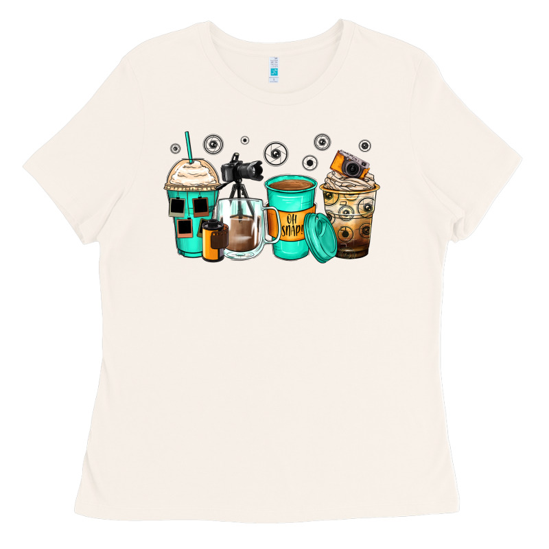 Photography Coffee Cups Ladies Tee by Zillion Design Studio | Teevron