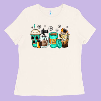 Photography Coffee Cups Ladies Tee Designed By Zillion Design Studio