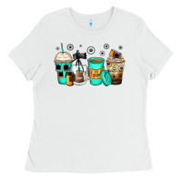 White photography coffee cups Ladies Tee - Zillion Design Studio