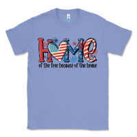Colony Blue home of the free because of the brave Classic Tee - MaliasSmallBusiness