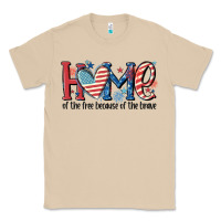 Mushroom home of the free because of the brave Classic Tee - MaliasSmallBusiness