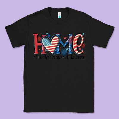 Home Of The Free Because Of The Brave Classic Tee Designed By Maliassmallbusiness