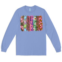 Colony Blue Western Easter brushstroke Long Sleeve Tee - NancyCooperArtShop