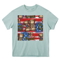Arona proud veteran seamless pattern Heavy Core Tee - HRA Design Shop