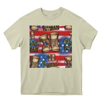 Mossy proud veteran seamless pattern Heavy Core Tee - HRA Design Shop