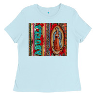 Baby Blue abuela serape leopard tumbler 3 Ladies Tee - CTS Tumbler Store