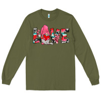 Army Green gnome love Long Sleeve Tee - JahusDesignShop