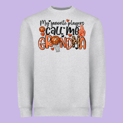 My Favorite Players Call Me Grandma Heavyweight Sweatshirt Designed By Maliassmallbusiness