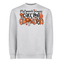 Heather Grey my favorite players call me grandma Heavyweight Sweatshirt - MaliasSmallBusiness