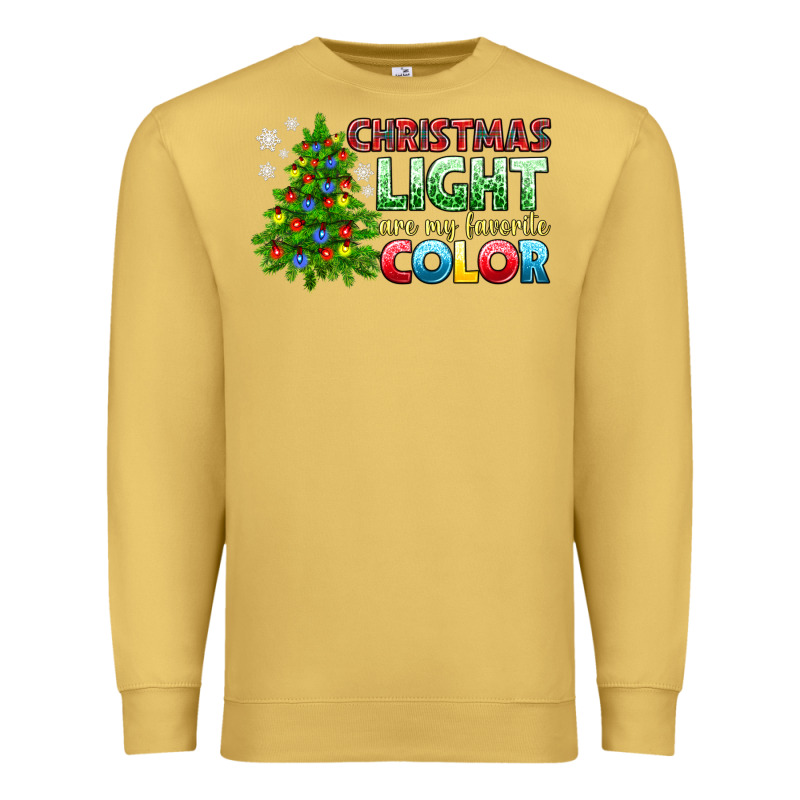 Christmas Light Are My Favorite Color Premium Sweatshirt by NancyCooperArtShop | Teevron