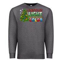 Charcoal Heather Christmas light are my favorite color Premium Sweatshirt - NancyCooperArtShop