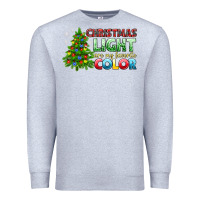 Heather Grey Christmas light are my favorite color Premium Sweatshirt - NancyCooperArtShop