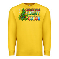 Lemon Christmas light are my favorite color Premium Sweatshirt - NancyCooperArtShop