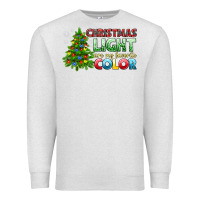 Oatmeal Heather Christmas light are my favorite color Premium Sweatshirt - NancyCooperArtShop