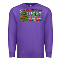 Purple Christmas light are my favorite color Premium Sweatshirt - NancyCooperArtShop