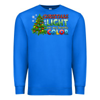 True Royal Christmas light are my favorite color Premium Sweatshirt - NancyCooperArtShop