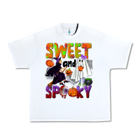 White Sweet and spooky Urban Heavy Tee - NancyCooperArtShop