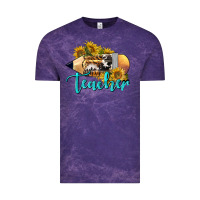 Cloud Purple Western Teacher Pencil Vintage Tee - LillyAllenDesigns