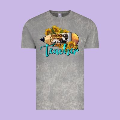 Western Teacher Pencil Vintage Tee Designed By Lillyallendesigns