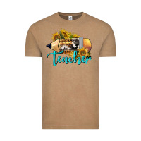 Vintage Coffee Western Teacher Pencil Vintage Tee - LillyAllenDesigns