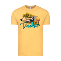 Vintage Mustard Western Teacher Pencil Vintage Tee - LillyAllenDesigns