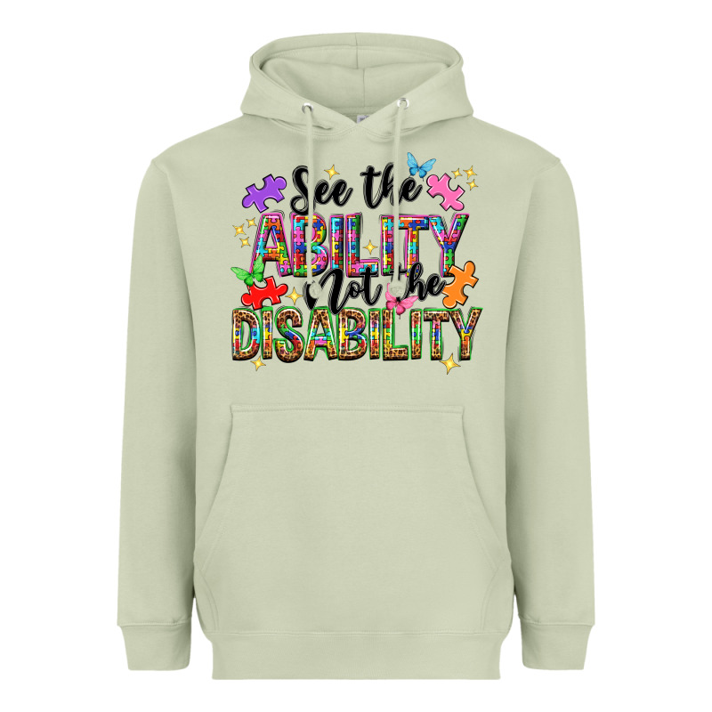 See The Ability Not The Disability Heavyweight Hoodie by NancyCooperArtShop | Teevron