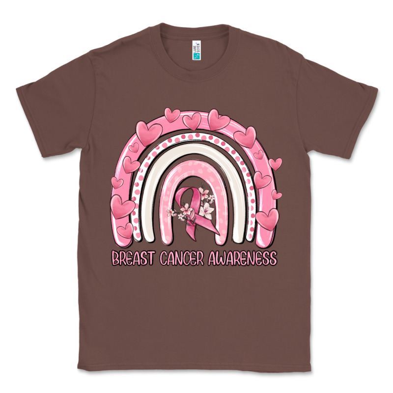 Breast Cancer  Awareness Rainbow Classic Tee by MaliasSmallBusiness | Teevron